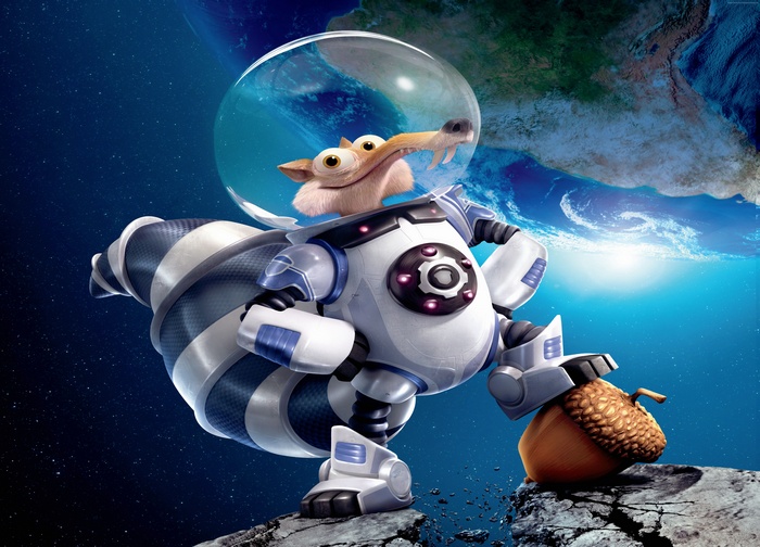 #110559 Ice Age 5: Collision Course, space, squirrel, best animations ...