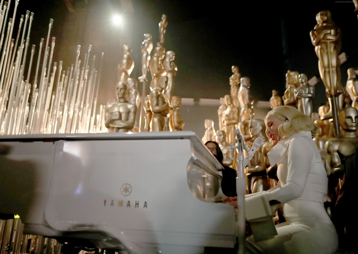 Lady Gaga performs "Til It Happens to You" at the Oscars