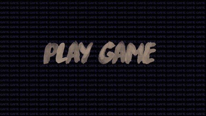 Play Game text on game background