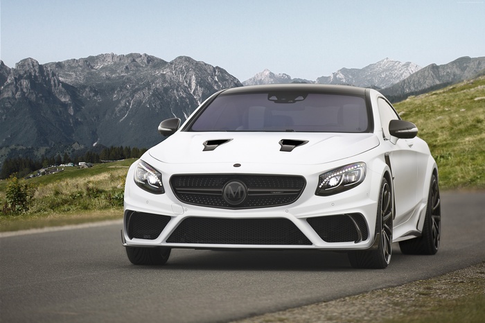 White Mansory Mercedes-Benz S 63 Coupe Platinum Edition