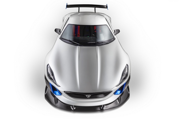 Silver Rimac Concept S ultra-light supercar