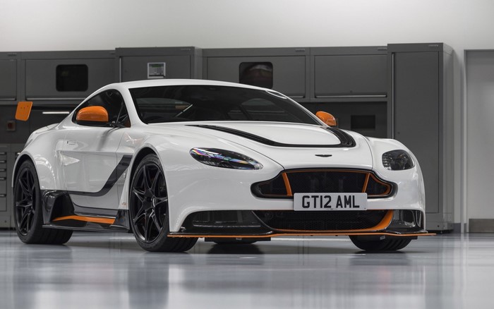 Aston Martin GT12 Vantage in a garage