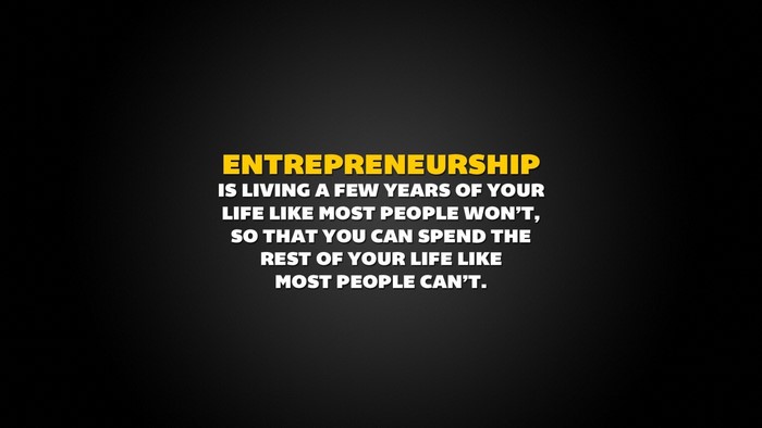 Entrepreneurship quote about life choices
