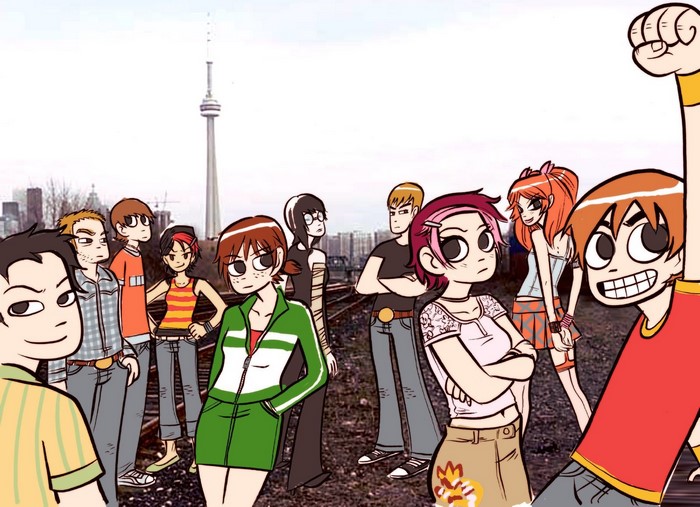 Scott Pilgrim and friends in Toronto