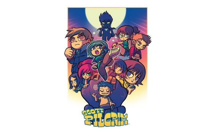 Scott Pilgrim and his friends and enemies