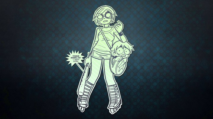 Ramona Flowers with Titanium Baseball Bat from Scott Pilgrim