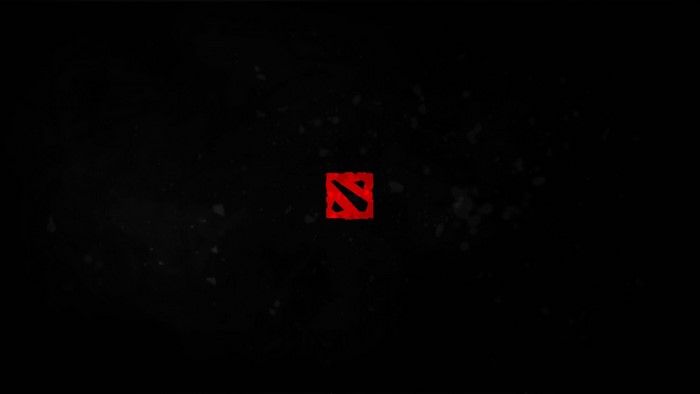 Dota 2 Logo on Black Background