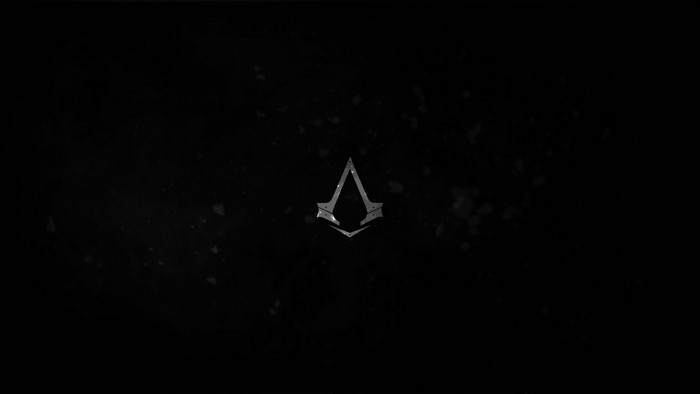 Assassin's Creed logo on black background