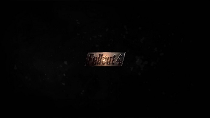 Fallout 4 logo on a dark background