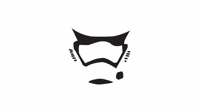 Stormtrooper helmet logo from Star Wars