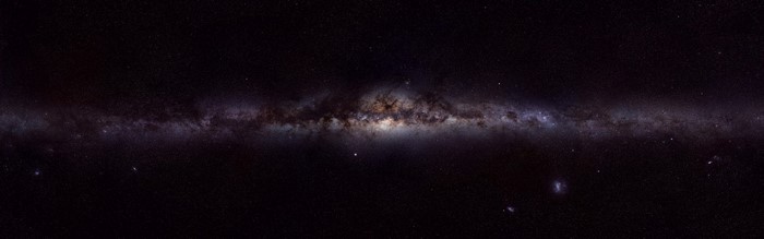 The Milky Way galaxy in outer space