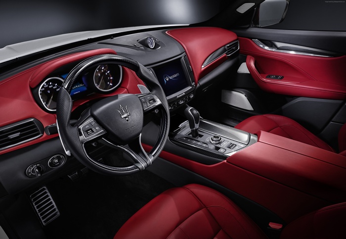 Maserati Levante Interior with Red Leather