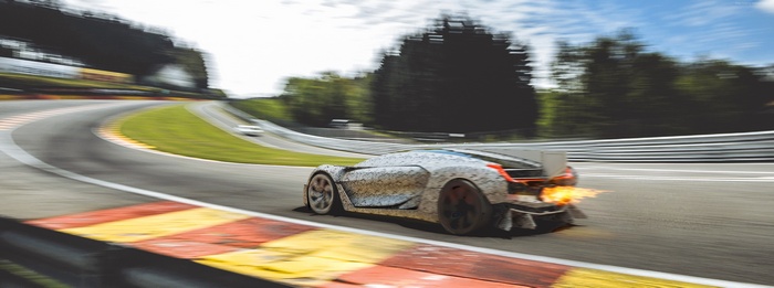 Bell & Ross Aero GT supercar on a race track