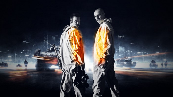Walter White and Jesse Pinkman from Breaking Bad in Battlefield 3