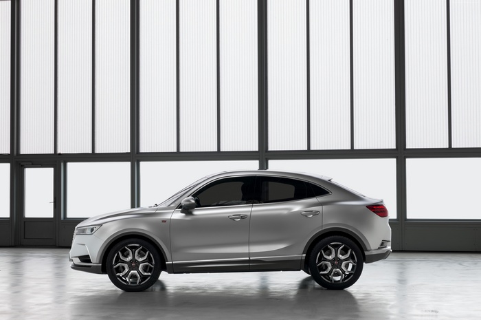 Silver Borgward BX6 TS Crossover at Geneva Auto Show 2016