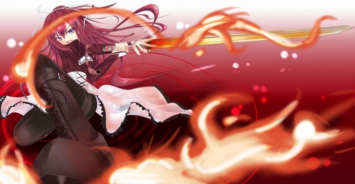 Kusakabe Misuzu from 11 Eyes with fire sword