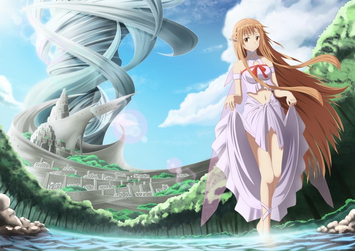 Asuna Yuuki from Sword Art Online in a fantasy world