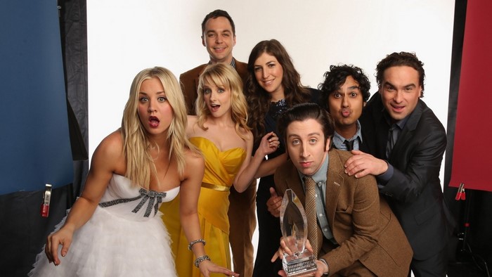 The Big Bang Theory cast with award