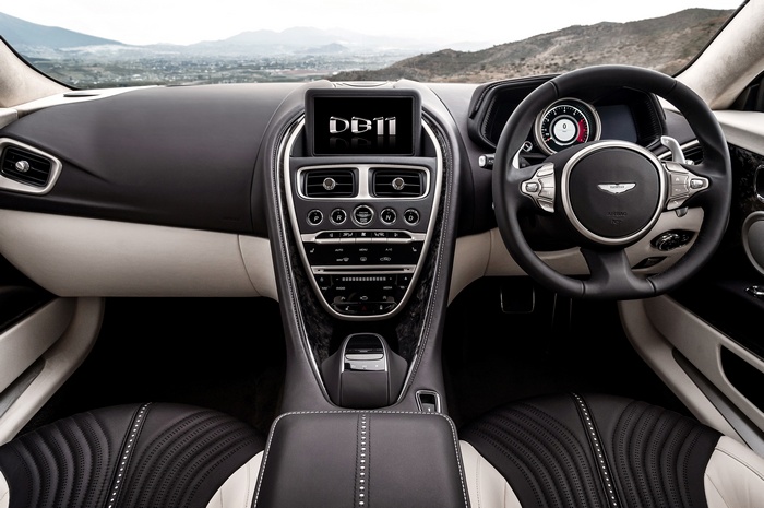 Aston Martin DB11 Interior Dashboard and Steering Wheel
