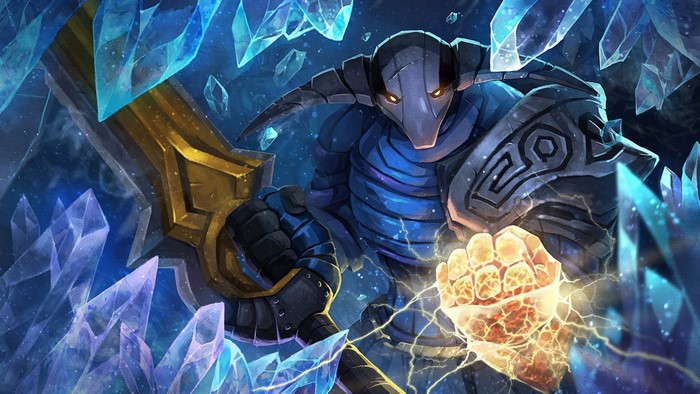 Sven from Dota 2 with ice and lightning