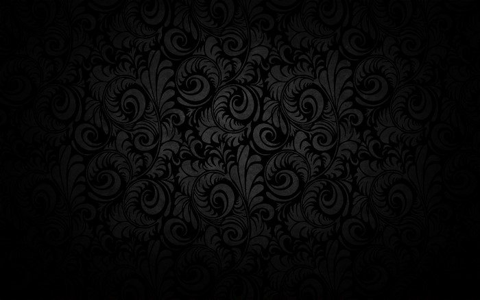 Black and gray floral pattern texture