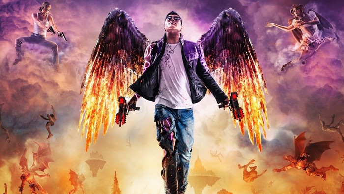 Saints Row Gat out of Hell: Angel with fiery wings