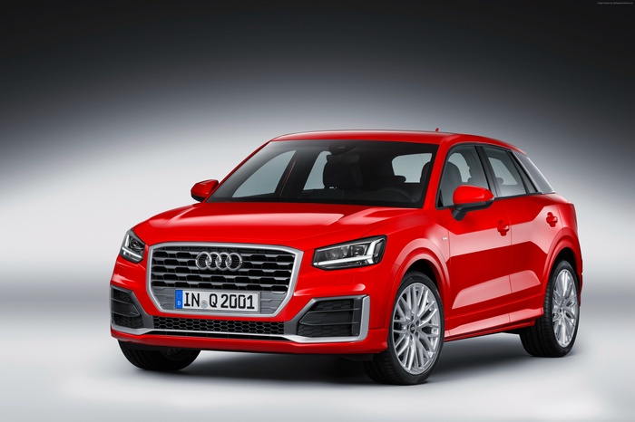 Red Audi Q2 TFSI quattro S
