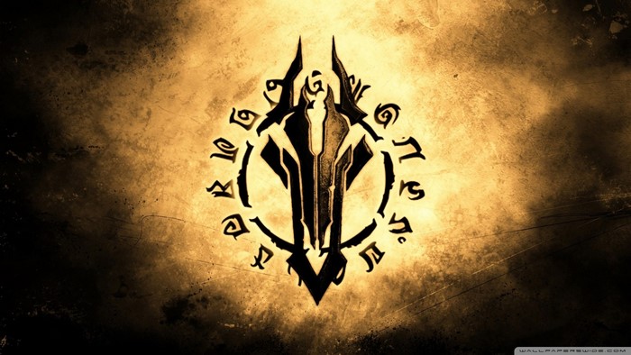 Darksiders symbol on grunge background