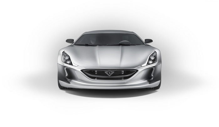 Silver Rimac Concept One sports car