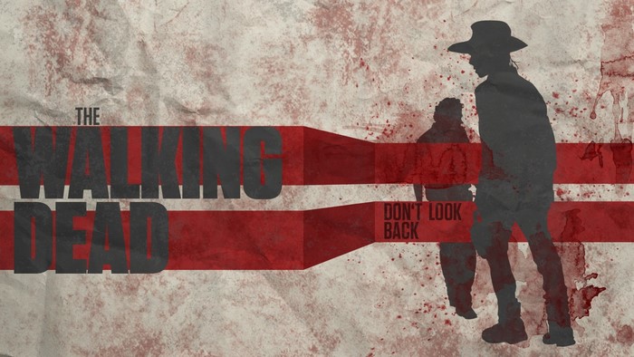 The Walking Dead Poster with Silhouettes