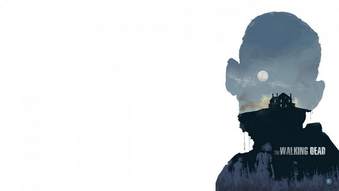 The Walking Dead silhouette art