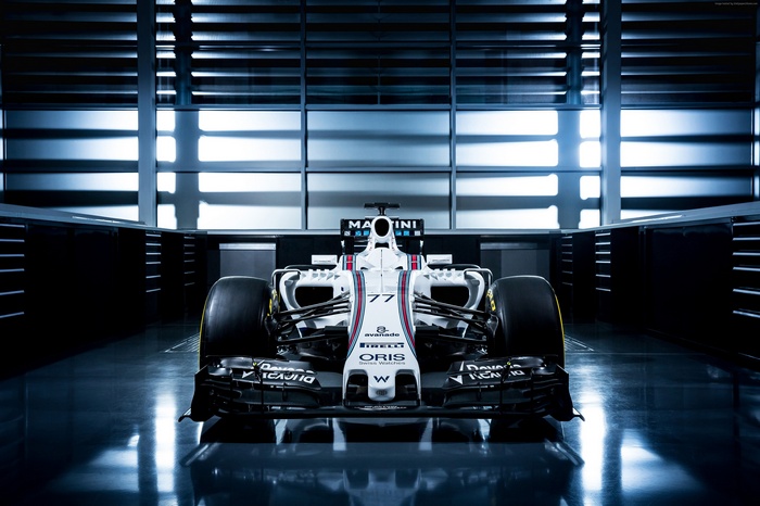 Williams FW38 Formula 1 car in a garage