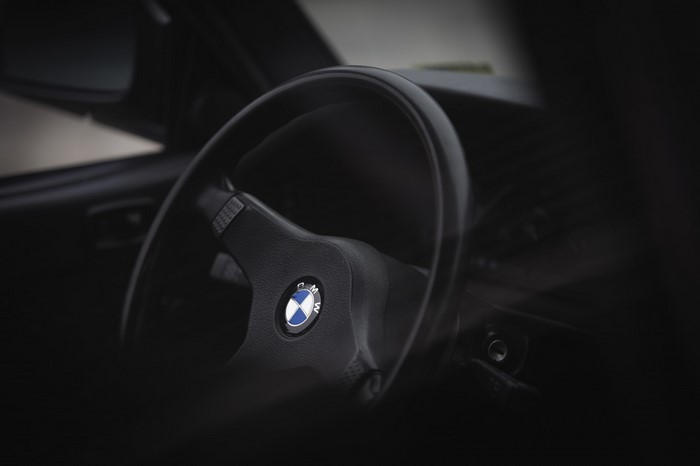 BMW steering wheel with logo