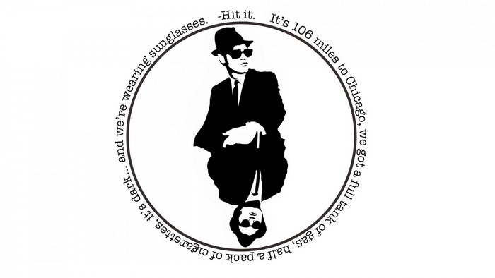 Blues Brothers quote illustration