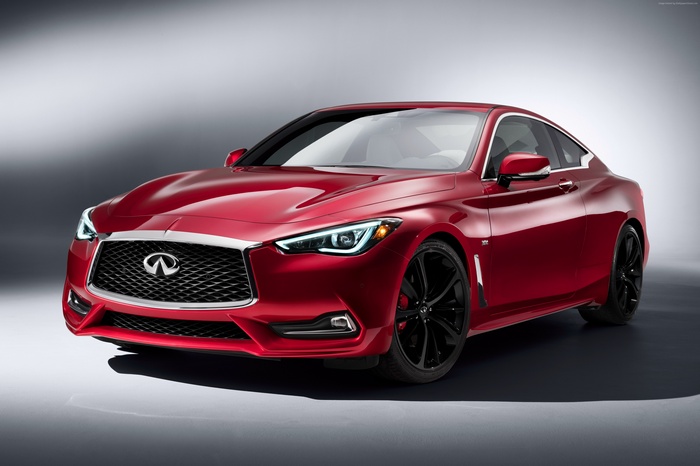Red Infiniti Q60 S 3.0t Coupe