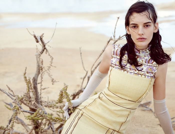 Amanda Murphy on a beach
