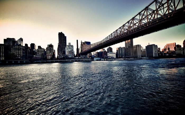 Queensboro Bridge over East River in New York City