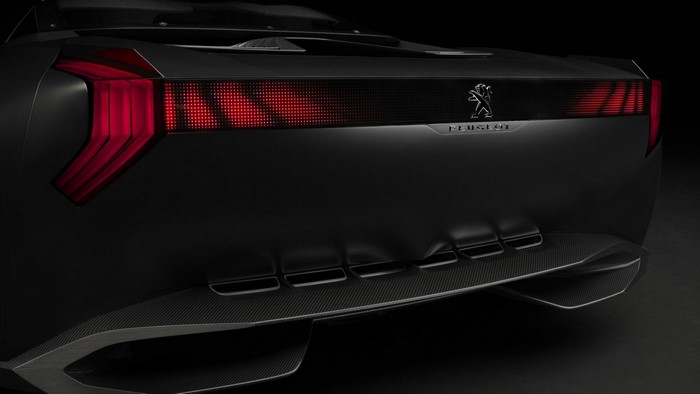 Peugeot Onyx concept car rear view