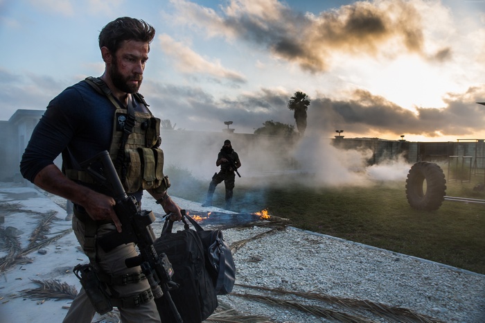 Soldiers in Benghazi during sunset
