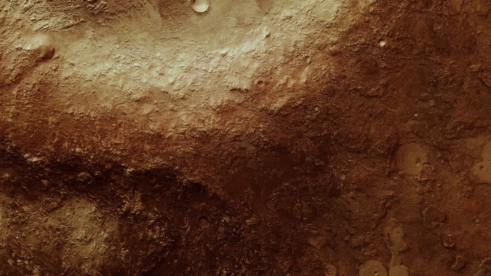 Mars surface texture with craters
