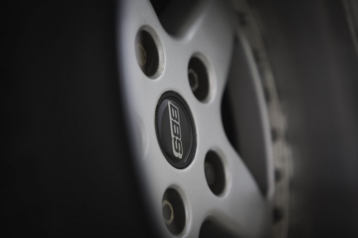 Close-up of a BBS wheel rim