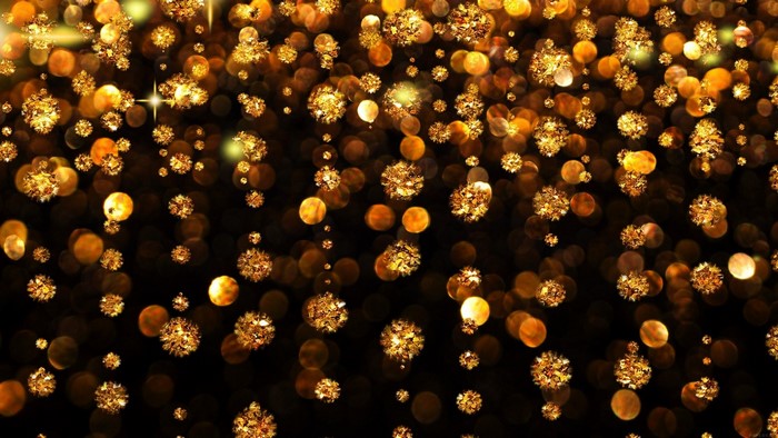 Golden bokeh and glitter pattern