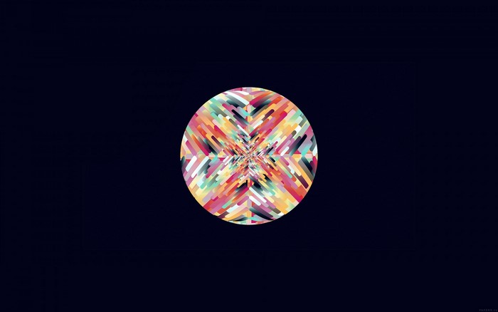 Colorful abstract sphere pattern