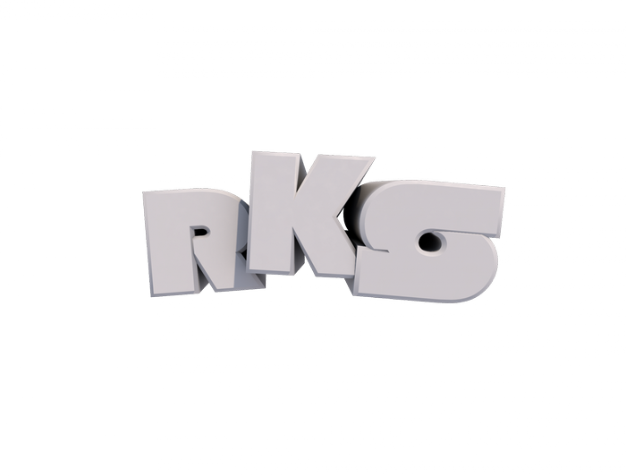Los Rockeros 3D logo
