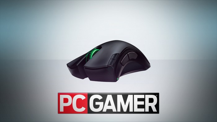 Razer gaming mouse with PC Gamer logo