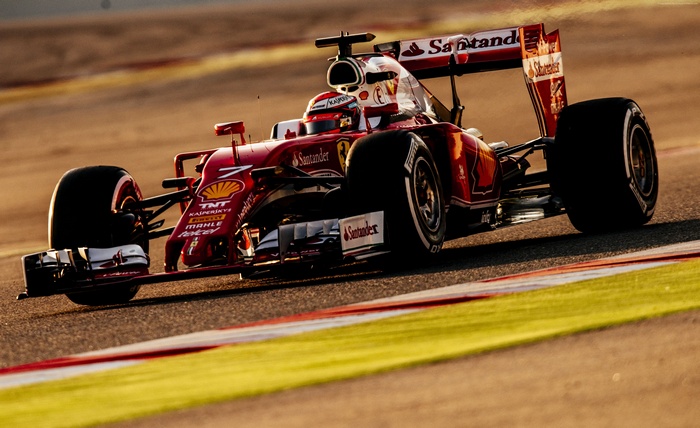 Ferrari SF16-H Formula 1 car on track