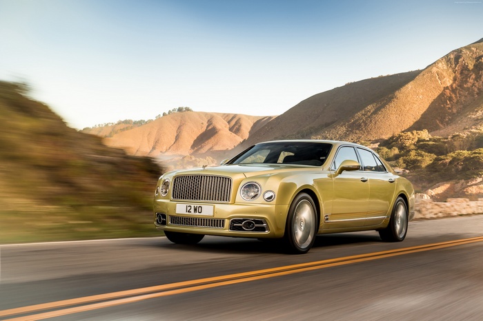 Bentley Mulsanne Speed driving on a scenic road