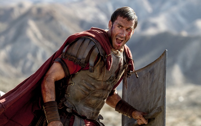 Roman soldier in battle