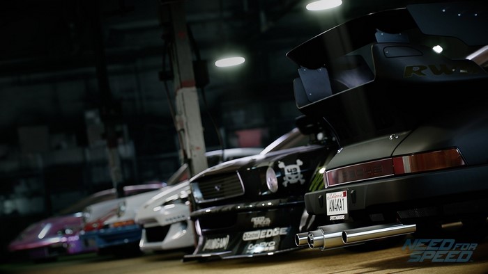 Cars in a garage, Need for Speed