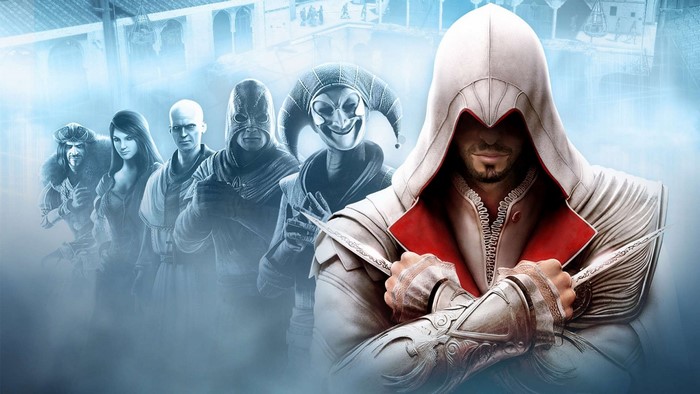 Ezio Auditore da Firenze and allies from Assassin's Creed Brotherhood